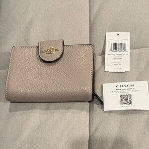 Coach Women's Grey Birch Leather Wallet